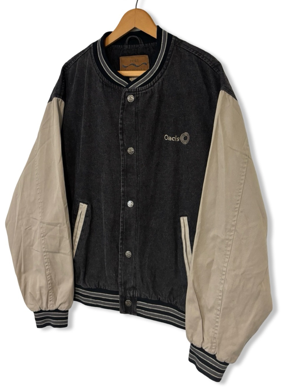 Vintage Port Authority Varsity Bomber Jacket